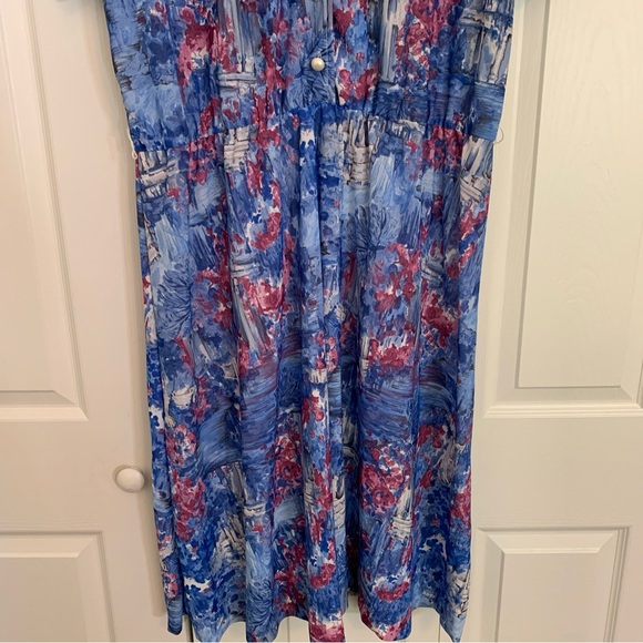 Haband for Her Vintage Summer Short Sleeve Dress Pearl Buttons size 24W.  M1 - Picture 4 of 12